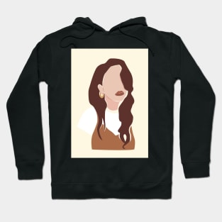 Lovely Women Mid Century Illustration Hoodie